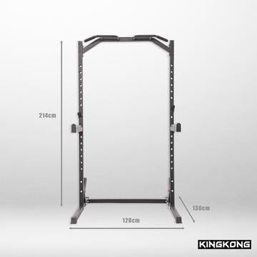 Half Rack Package - 100kg - Adjustable Bench & 700LB Olympic Bar/ IN STOCK - Kingkong Fitness