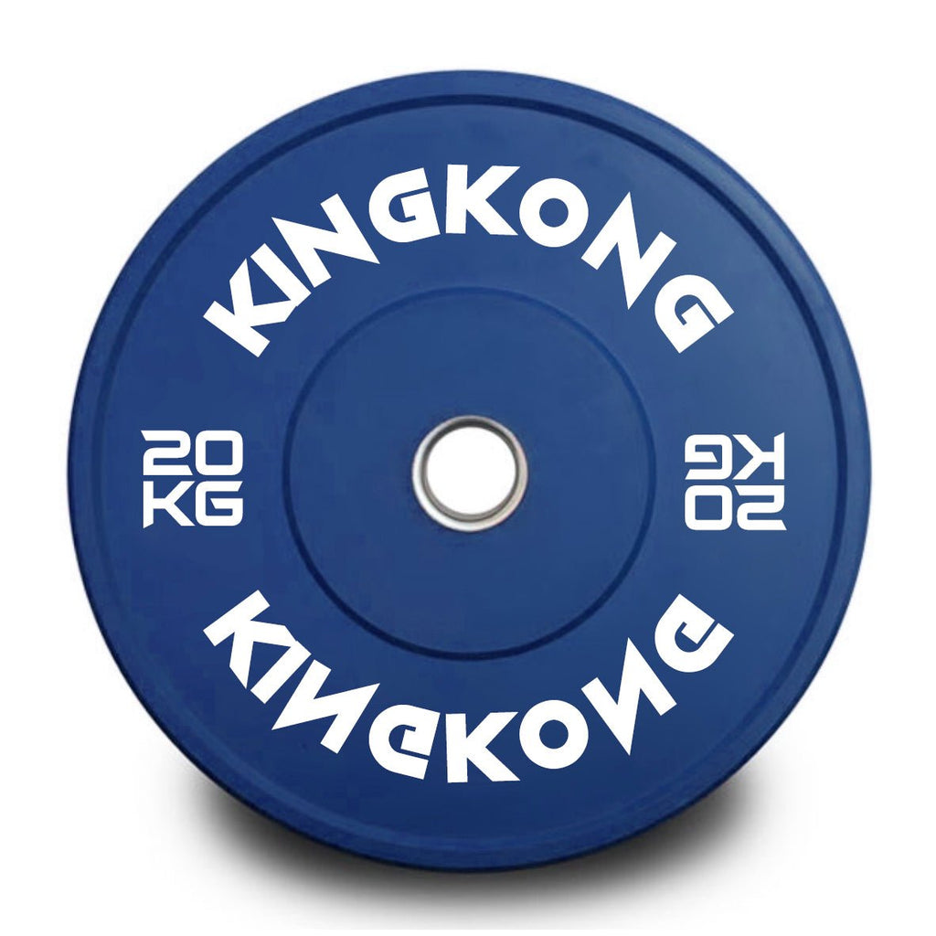 Premium Color Bumper Plates 2 x 20KG - BLUE I In Stock - Kingkong Fitness