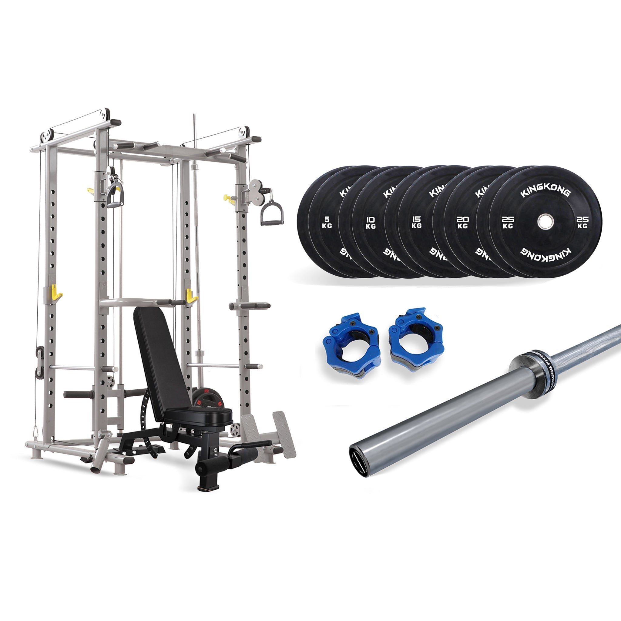 Power Rack Package Commercial Power Rack Package - 150kg - Adjustable Bench & 700LB Olymp