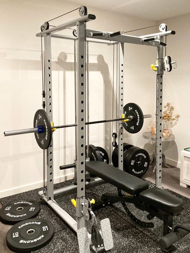 Commercial Power Rack Package - 150kg - Adjustable Bench & 700LB Olympic Bar I IN STOCK - Kingkong Fitness