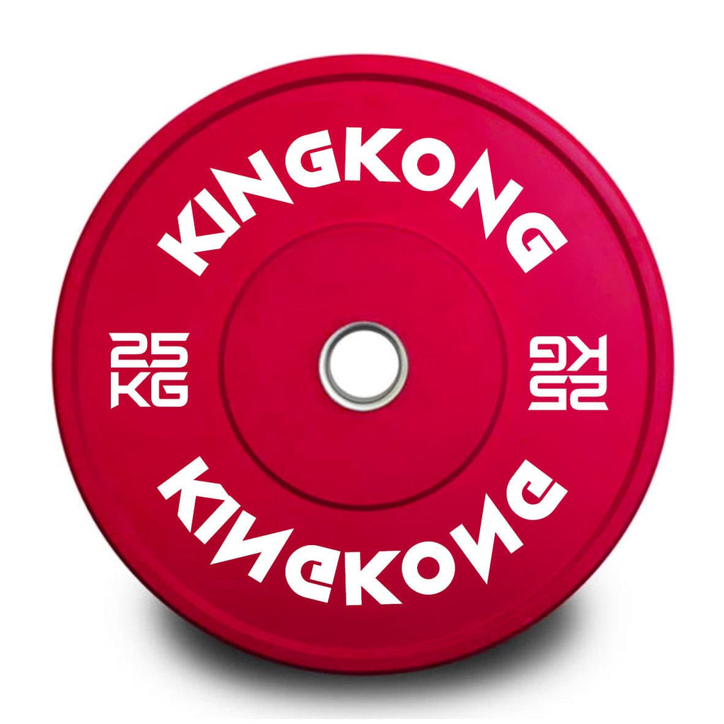 Premium Color Bumper Plates 2 x 25KG - RED I In Stock - Kingkong Fitness